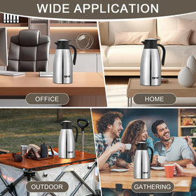 TIPTAP 70oz capacity ideal for coffee, tea, water, and more at gatherings