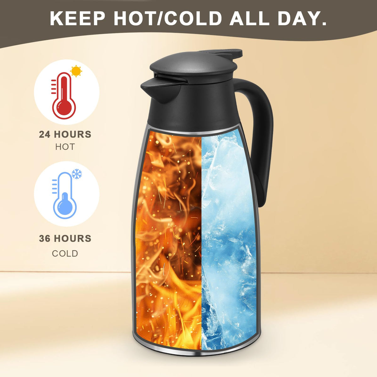 TIPTAP leak-proof dust-proof lid prevents spills and contamination during service