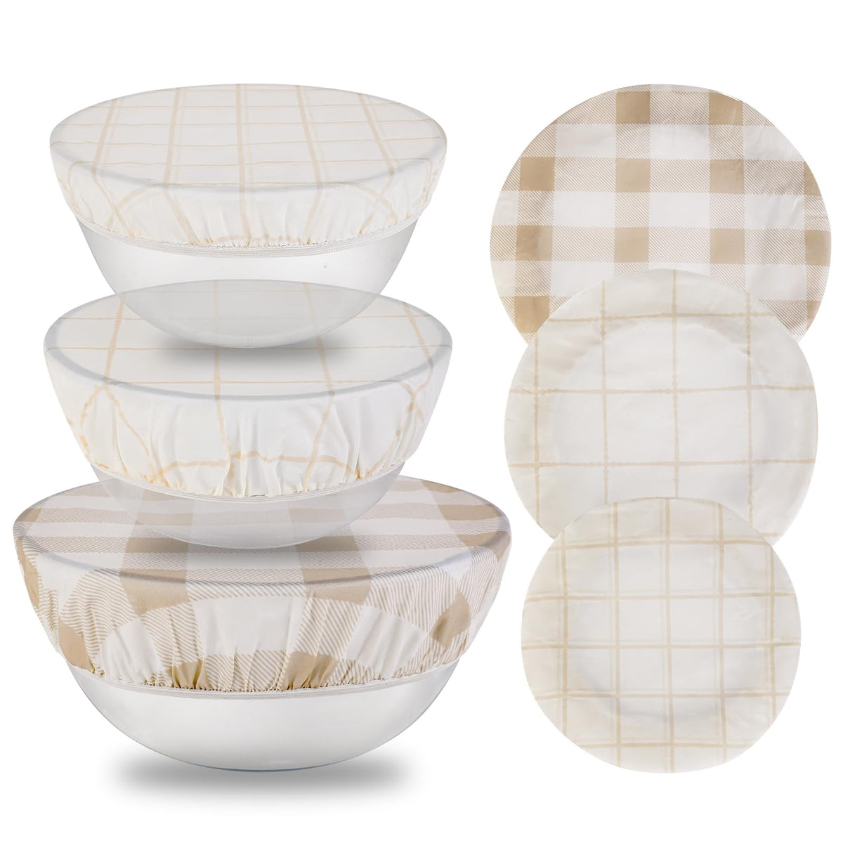 Tirphy beeswax bowl covers for 8-inch bowls protect dough and let it breathe.