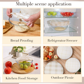 Tirphy breathable cotton with beeswax enables gentle dough rise.