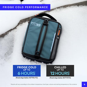 Leak-proof interior lining with Microban protection in Titan by Arctic Zone