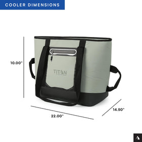 Titan Deep Freeze Tote in use at beach or campsite.