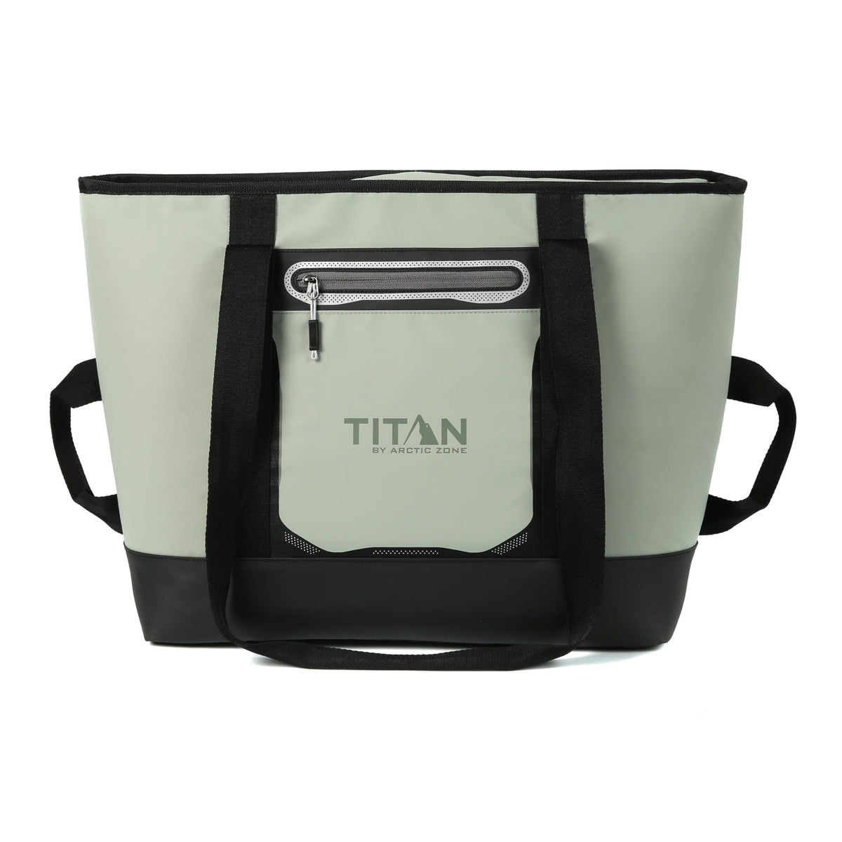 Titan Deep Freeze Tote interior with wide mouth for easy access to cold foods.