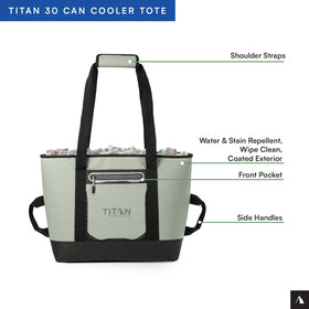 Titan Deep Freeze Tote with Microban protection reduces odors.