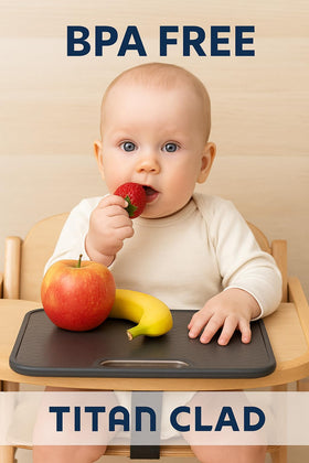 TITANCLAD dishwasher-safe cutting board simplifies cleanup after cooking