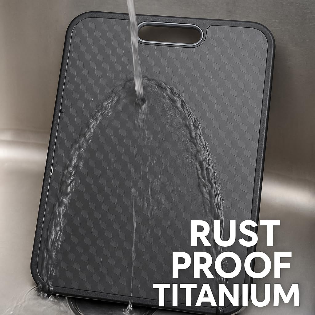 TITANCLAD double-sided cutting board offers versatile kitchen prep