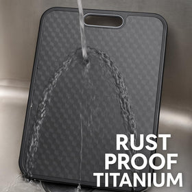 TITANCLAD double-sided cutting board offers versatile kitchen prep