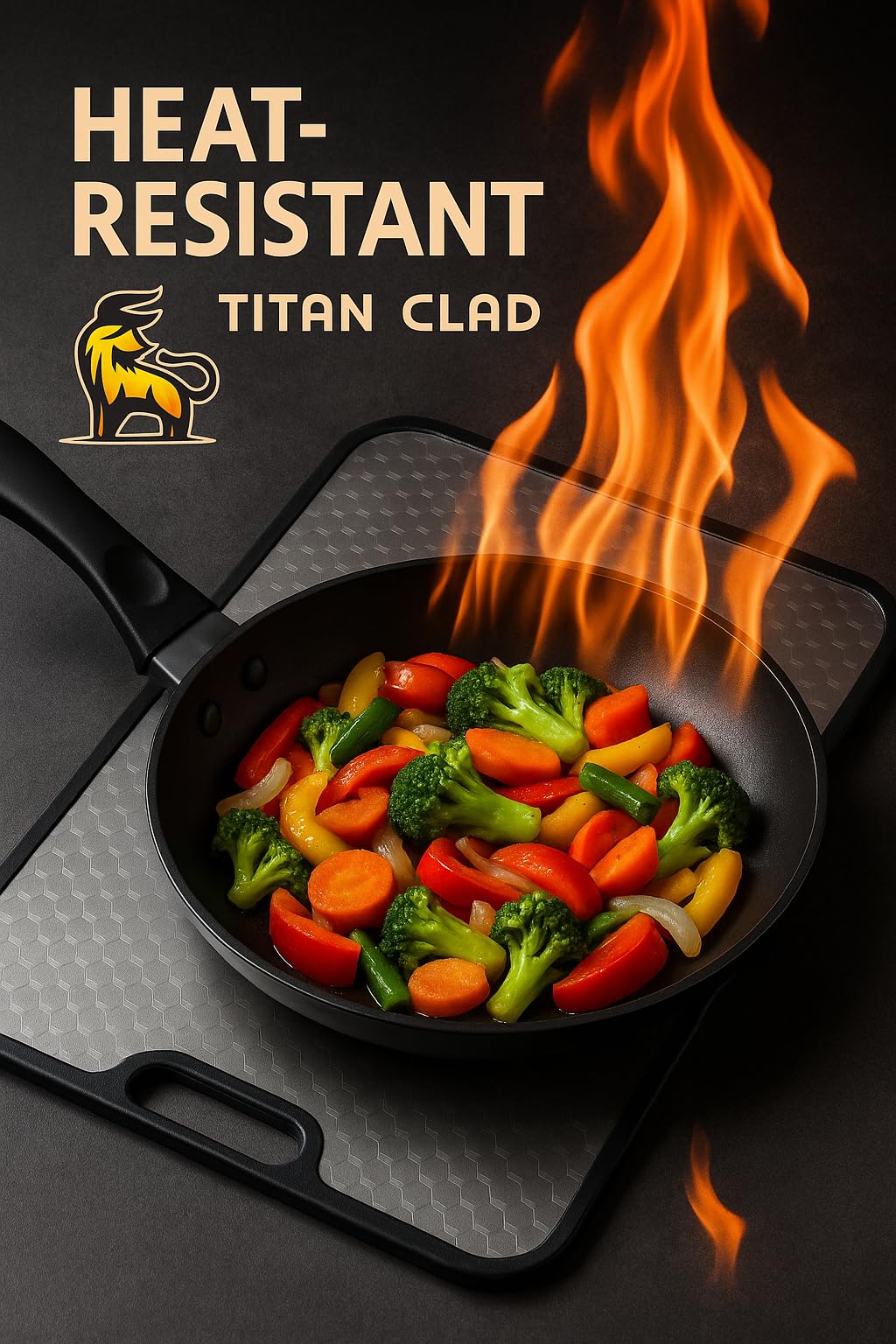 TITANCLAD lightweight design eases kitchen handling and maneuvering
