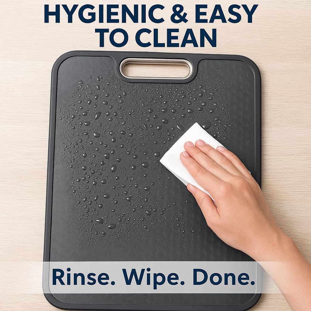 TITANCLAD temperature-resistant cutting board handles hot and cold prep