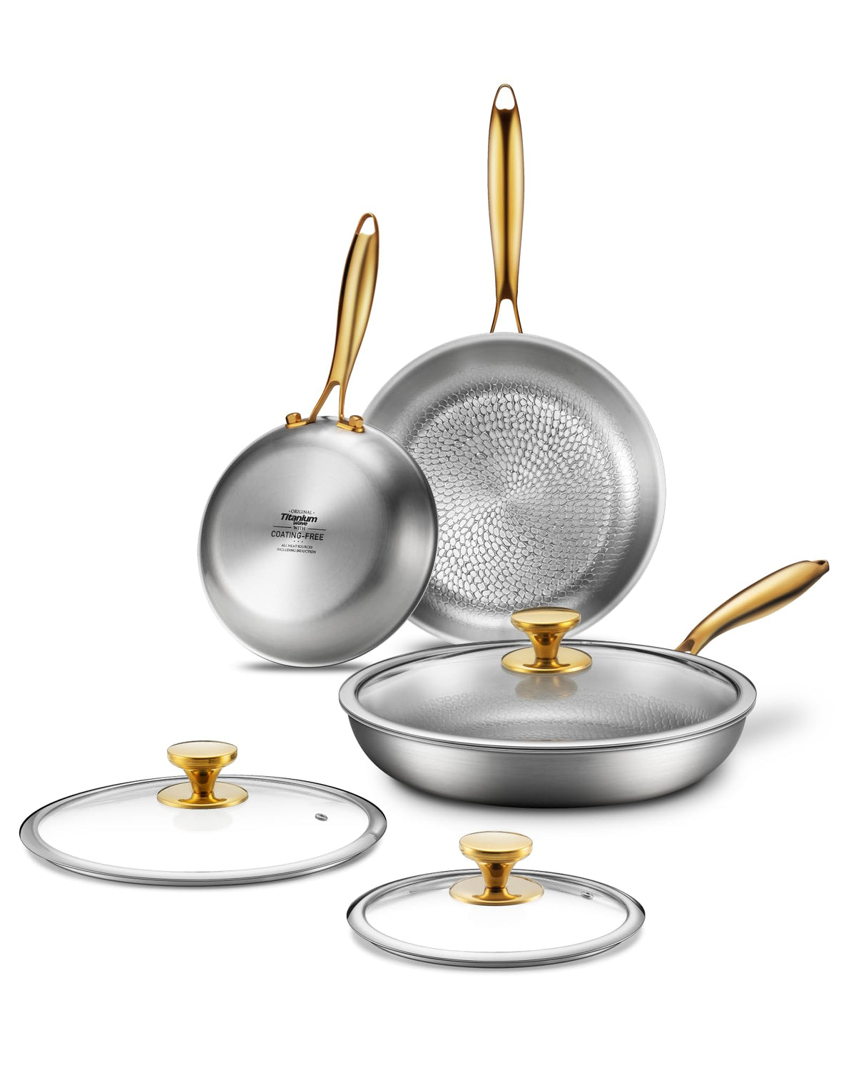 Titanium Wave 8-inch tagine pan with durable pure titanium surface.