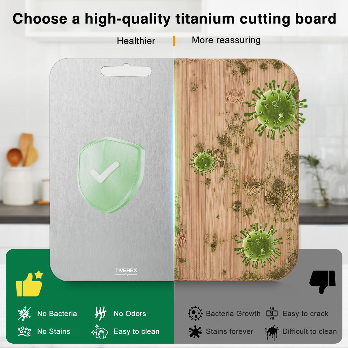 TIVEREX 11.2 x 7.7 board ideal for herbs and small tasks.