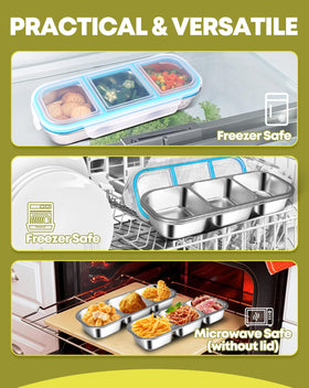 Tizuxa multi-use design snack container for school and office meals