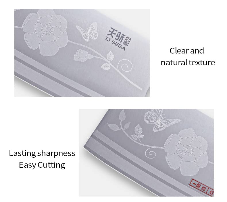 TJ POP meat cleaver 2-in-1 design rear blade for light bone tasks.