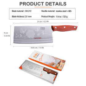 TJ POP meat cleaver kitchen tool ideal for home cooks.