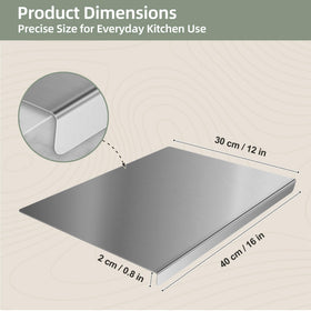 TJ POP stainless steel cutting board offers a durable, warp-resistant surface for daily prep.