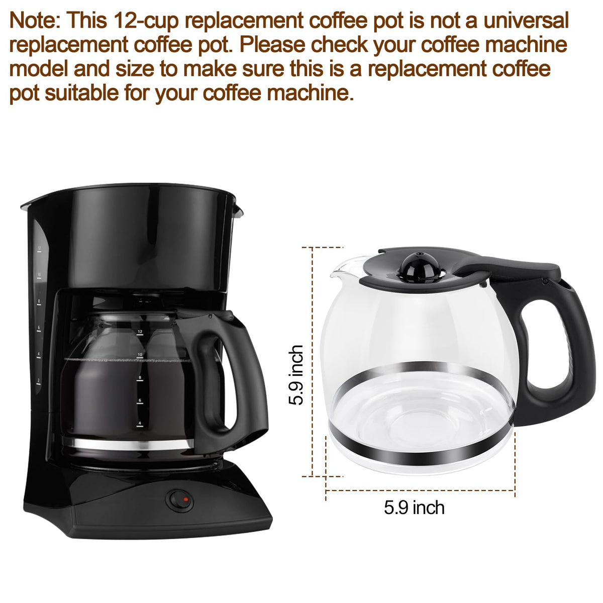 TJUNSENHARSH wide-mouth carafe makes filling easy.