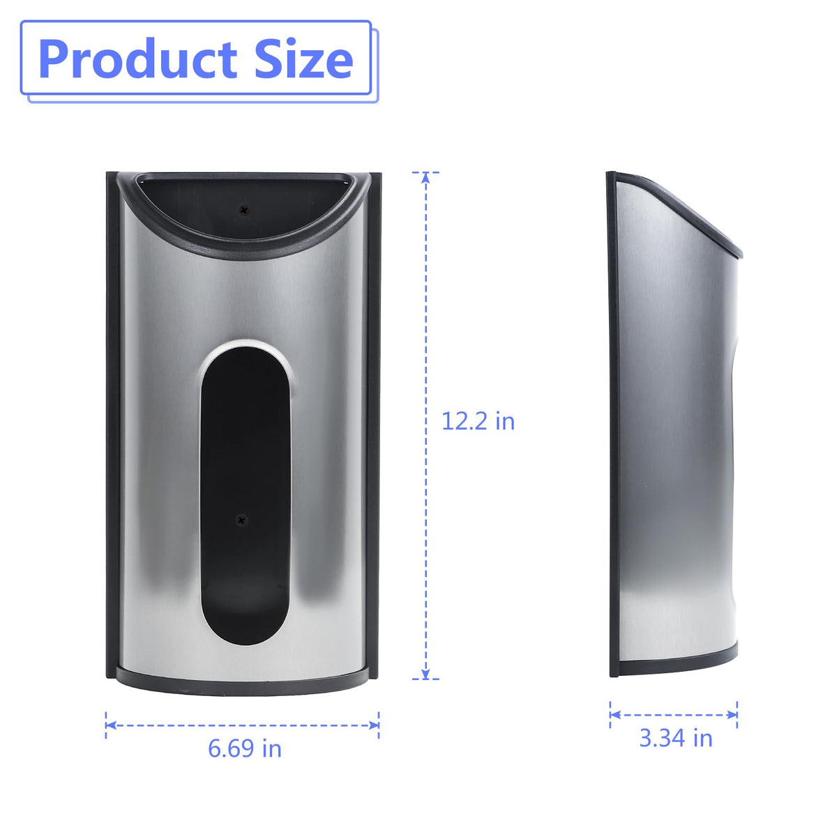 TKGKHK trash bag dispenser front-opening design keeps bags tidy and accessible.