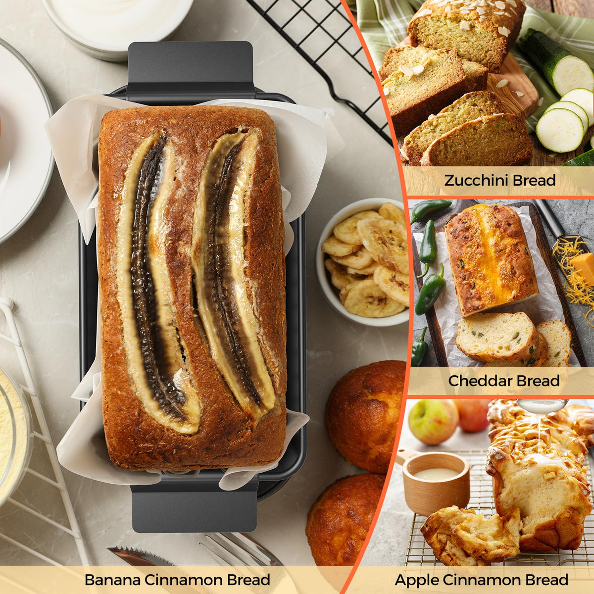 TLAZZ meatloaf pan cleans easily after cooking with nonstick surface
