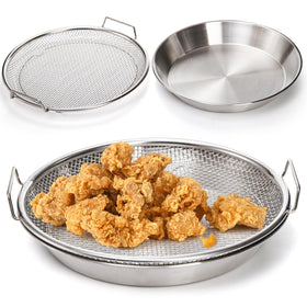 Tlence 10.3 inch oil filter tray with mesh pan for efficient draining.