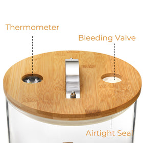 Tlence 17oz measuring cup included for easy portioning with the dispenser.