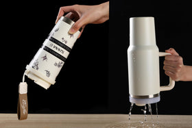 TLINNA double-wall vacuum insulation keeps drinks hot or cold.