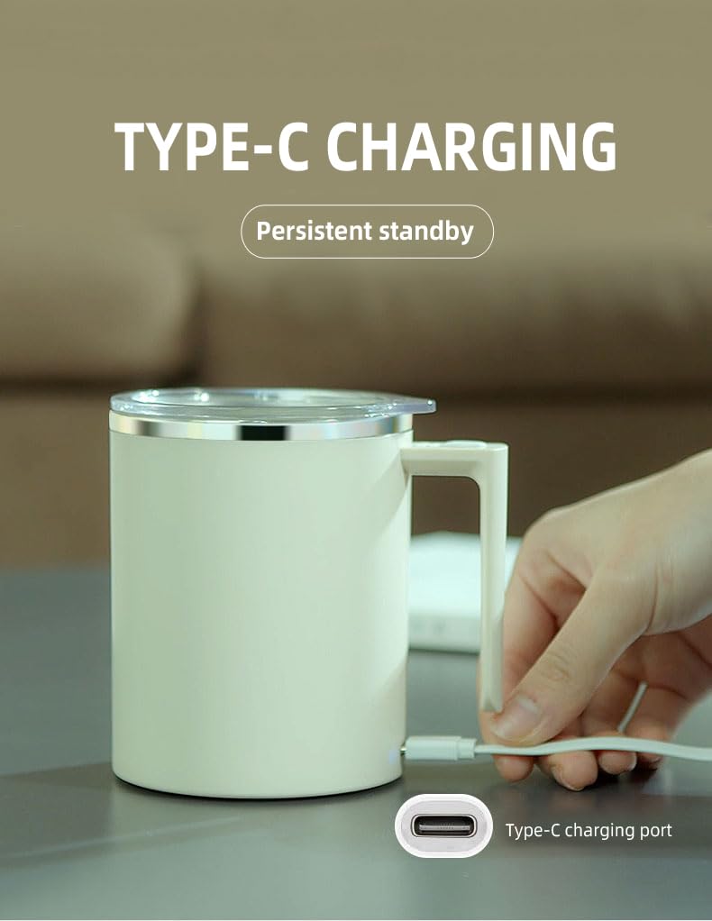 TLINNA easy-to-clean self stirring mug