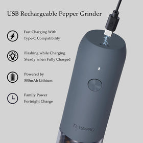 TLYSXPRO 46 g capacity reduces refills during meal prep