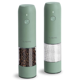 TLYSXPRO sage electric grinder front view, stylish décor with easy seasoning control.