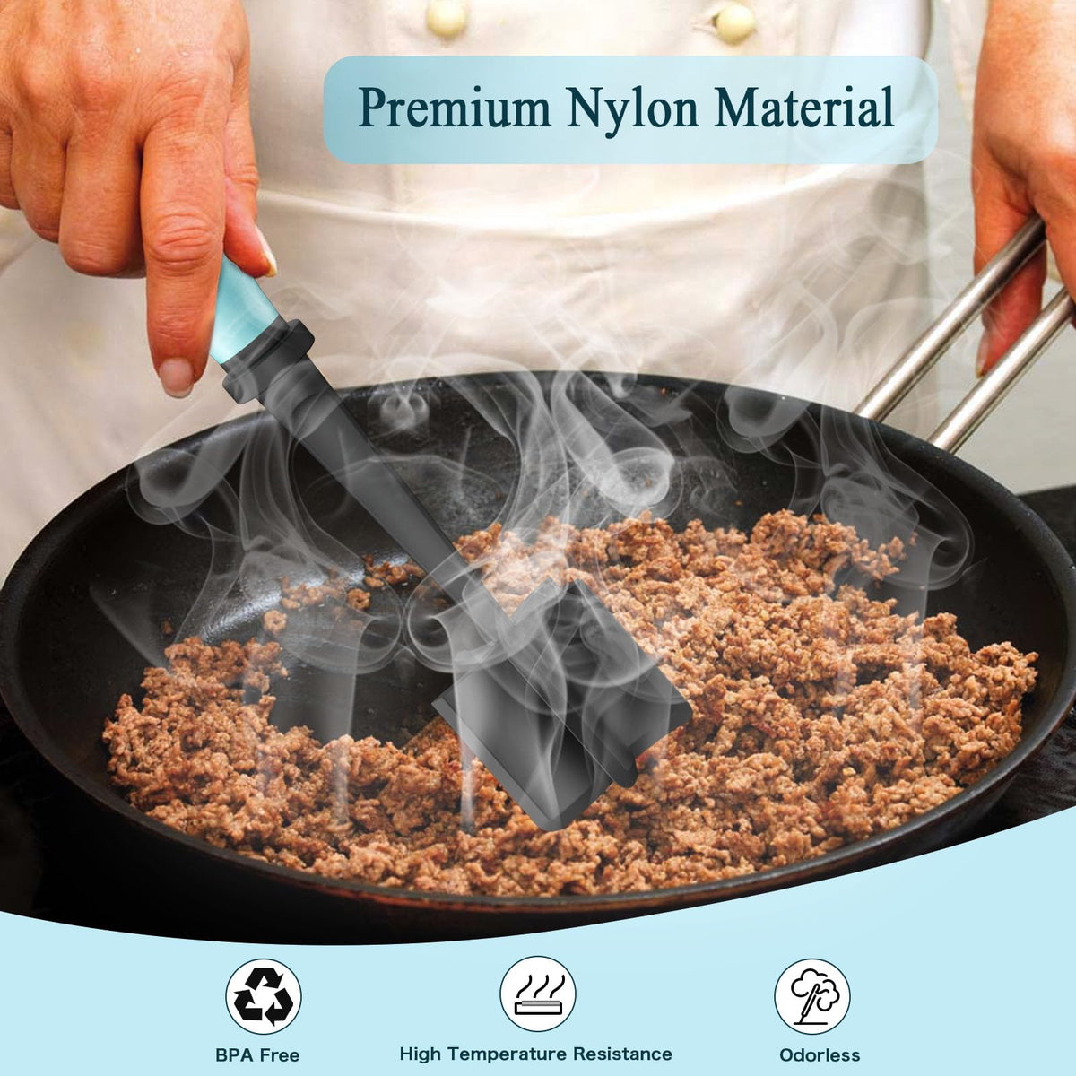 TMEDW Meat Chopper nylon body heat resistant up to 430°F