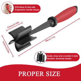 TMEDW Meat Chopper non-scratch design protects non-stick cookware