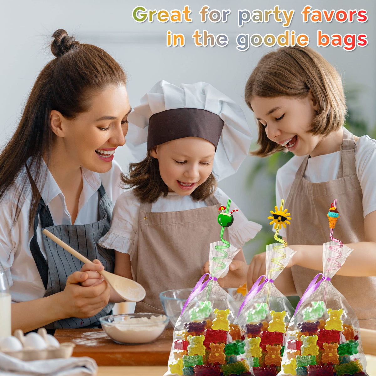 TMGIDRI flexible bendable straws adapt to many drinks and cups.