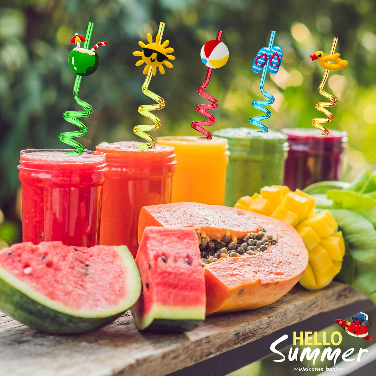 TMGIDRI kids birthday favors straws—fun and reusable for summer celebrations.