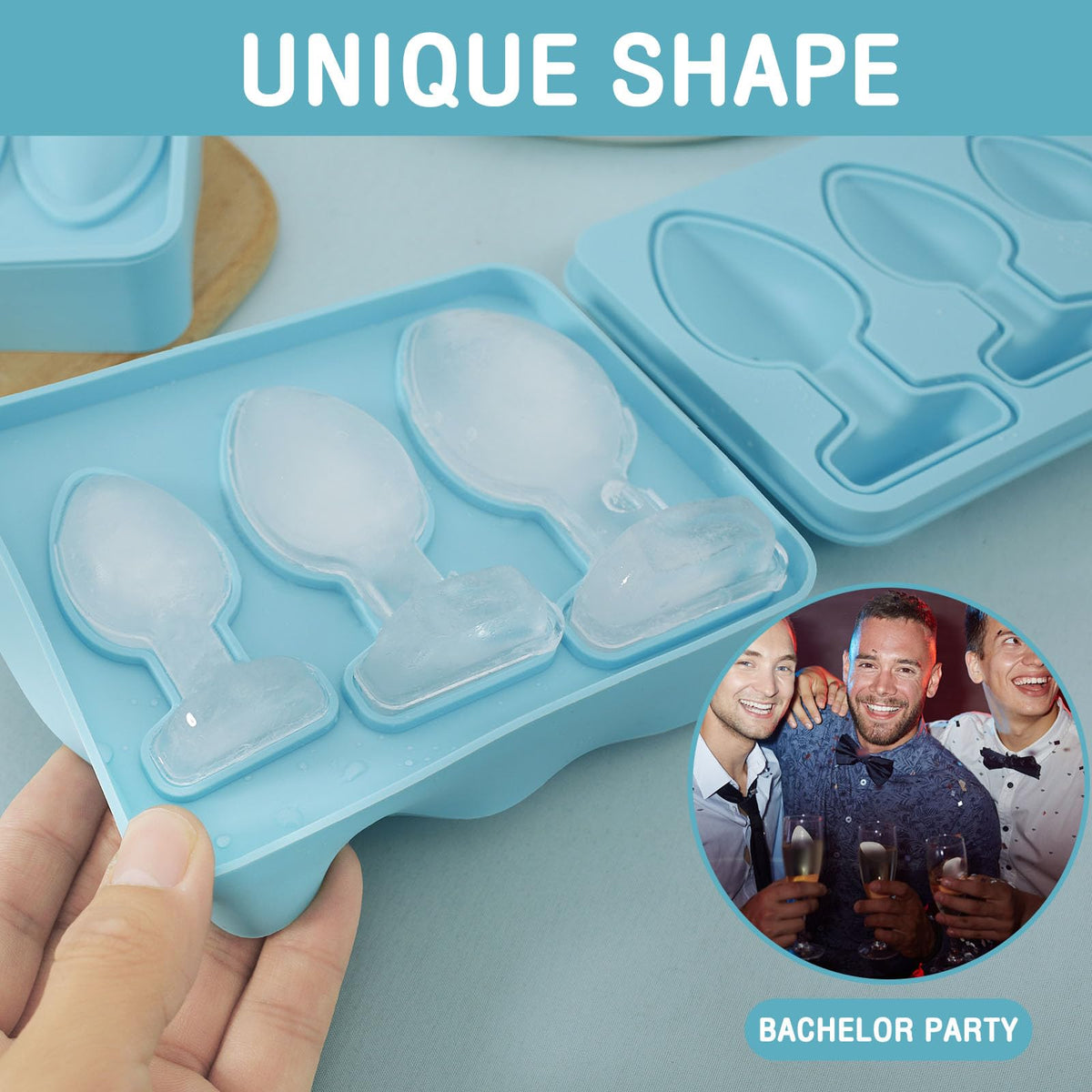 TMHCRDS silicone is flexible, releasing cubes smoothly for quick refills