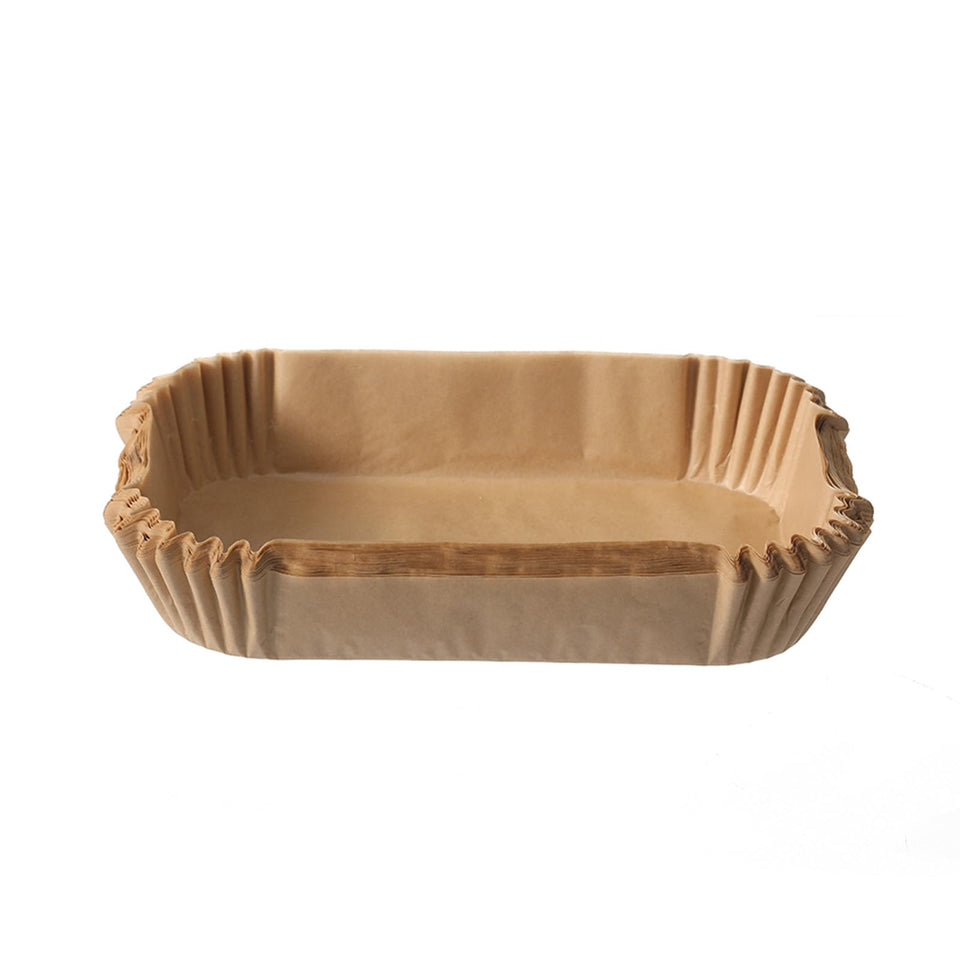Tmiulu rectangular air fryer liners for 4qt-6qt baskets prevent sticking.