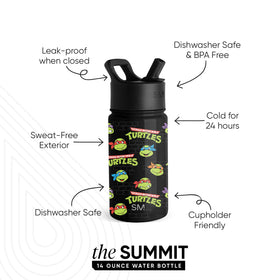 TMNT Turtles Unite graphic on front of the bottle, kid-friendly design.
