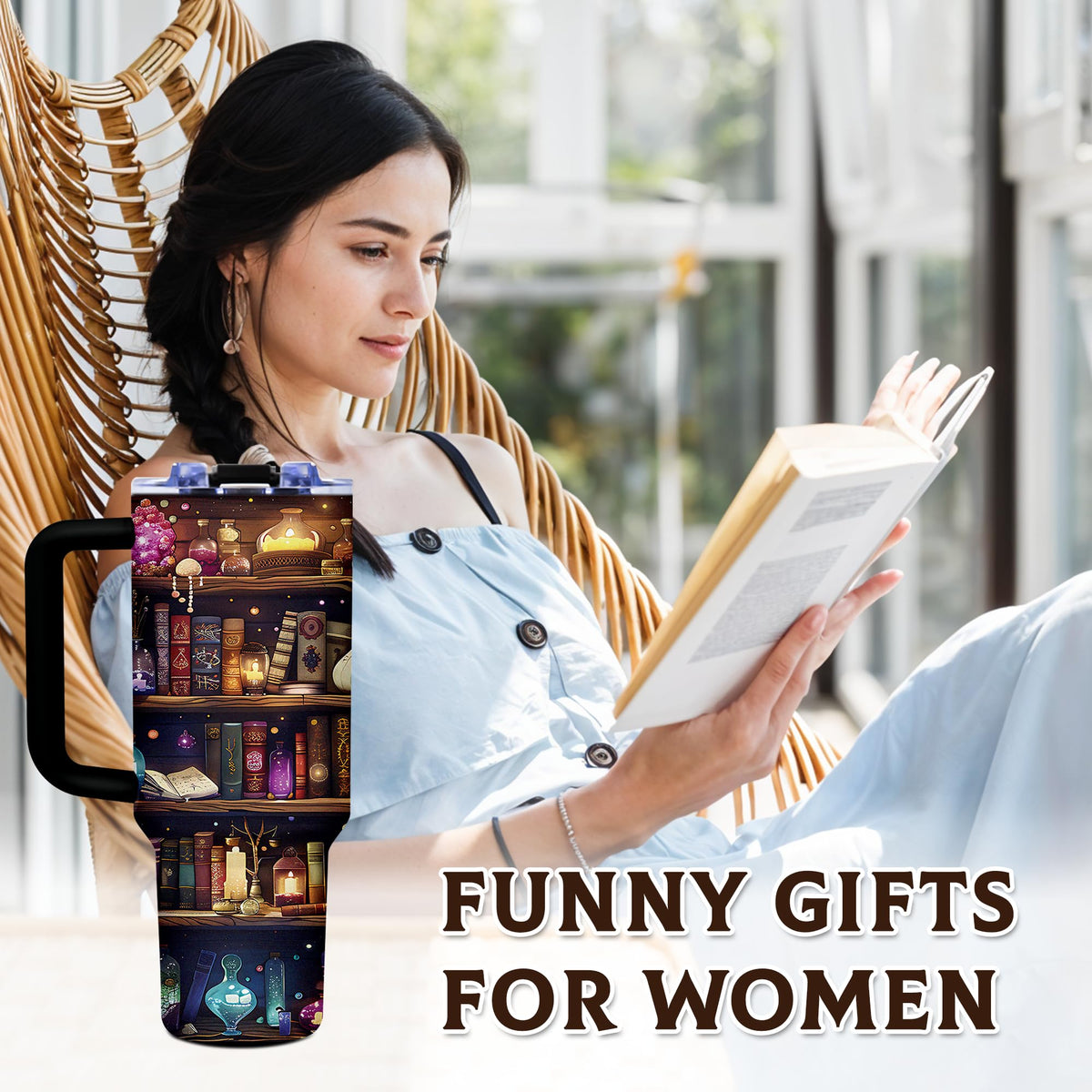 TNASURHUS bookish gift for women readers, ideal for librarians and book lovers.