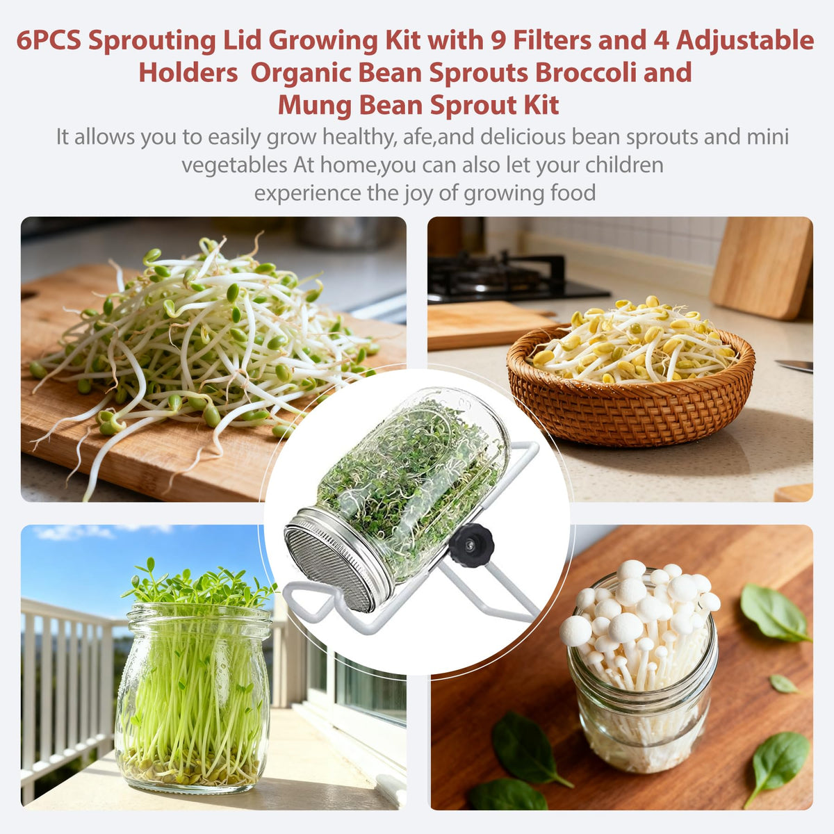 Tnkcter gift-ready sprouting kit helps families grow fresh sprouts