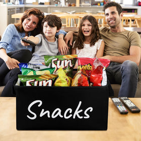 TNNTOPELE snack bin durable artificial linen with soft lining
