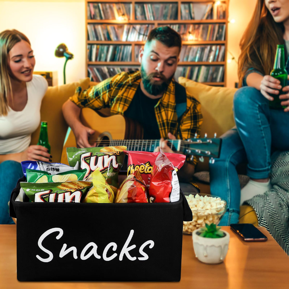 TNNTOPELE snack bin stores chips cookies popcorn and more