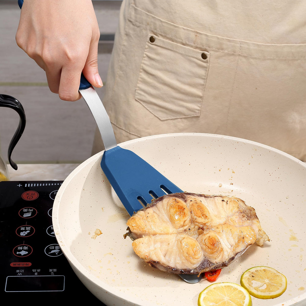 To encounter easy-clean silicone spatulas for nonstick pans and mess-free cooking