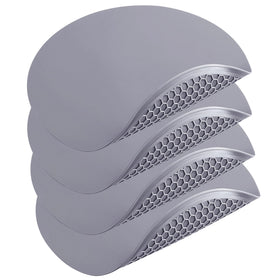 To encounter round silicone microwave mat 12in set of 4 protects turntable while heating.