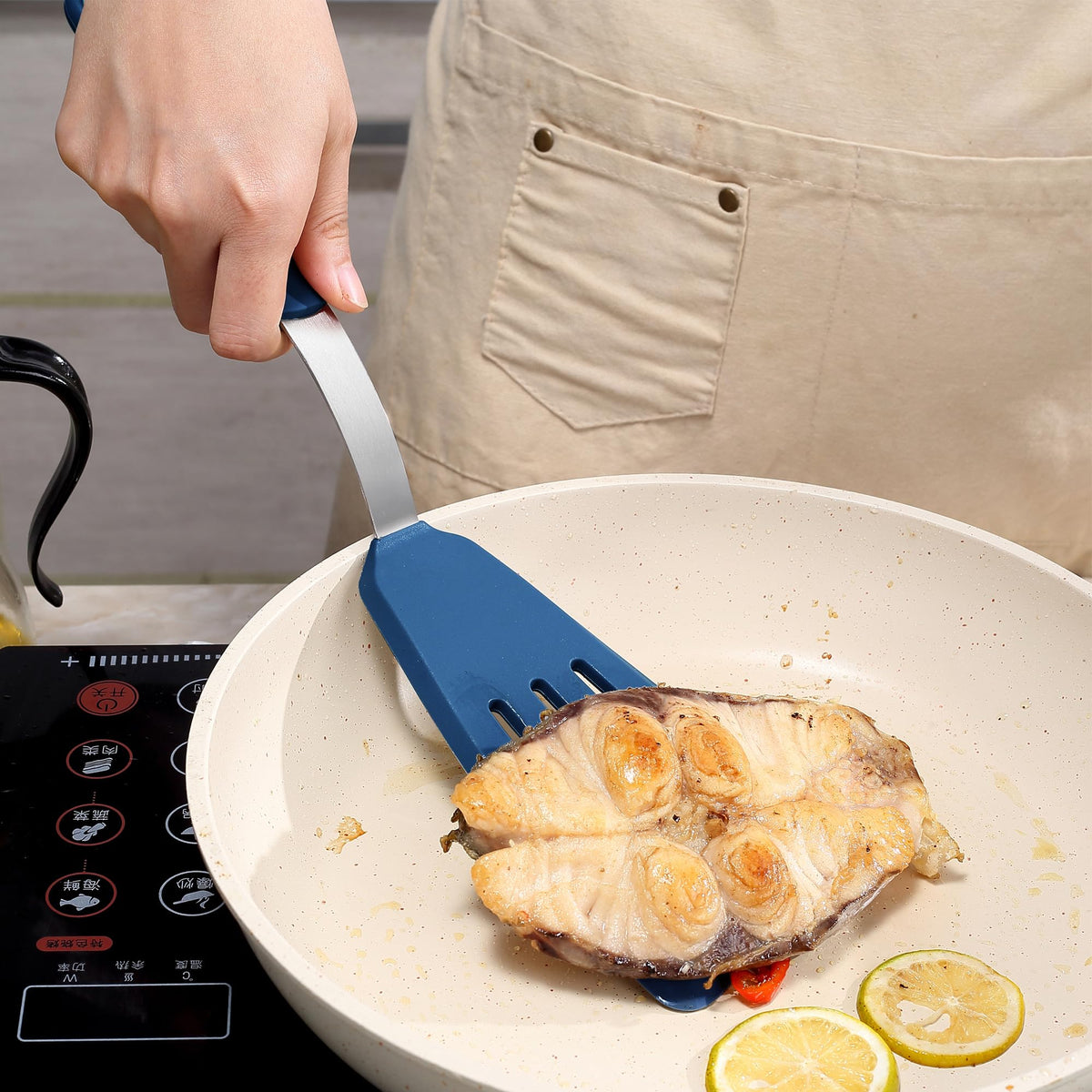 To encounter silicone pancake spatula for smooth, clean pancake lifting.