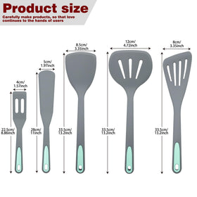 To encounter silicone spatula set includes multiple tools for diverse tasks