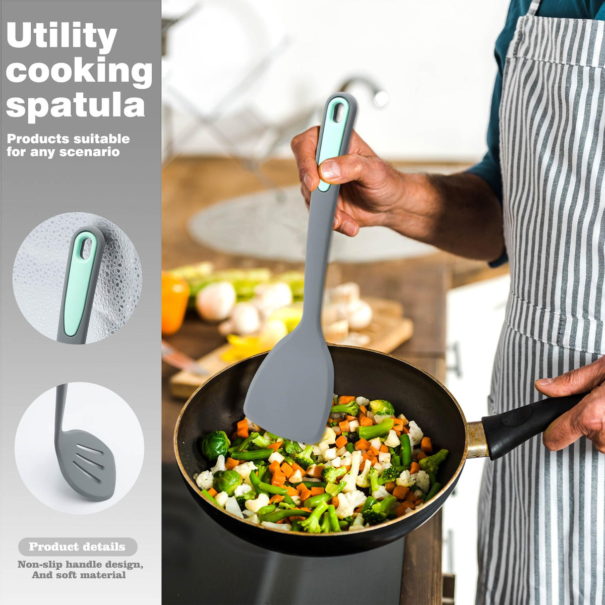 To encounter standard turner spatula for even cooking and flipping