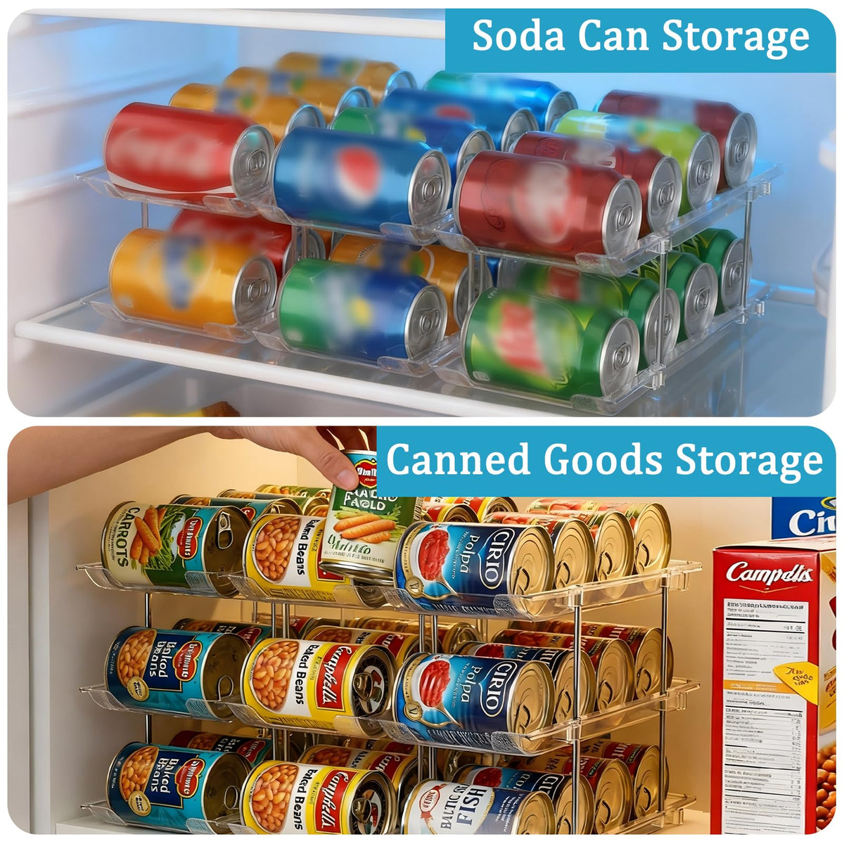ToBeAce clear pantry storage shows durable, viewing-friendly design.