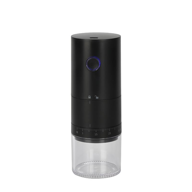 TOBEFORT portable grinder with external dial enables real-time grind precision for espresso through French press.