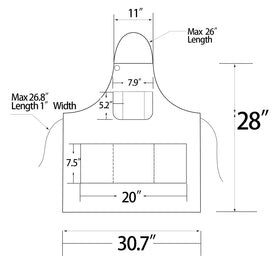 Tobyan Cotton Denim Apron Soft care instructions for washing and maintenance