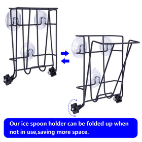 TOCCYARD Ice Scoop Holder open cage design reduces debris buildup