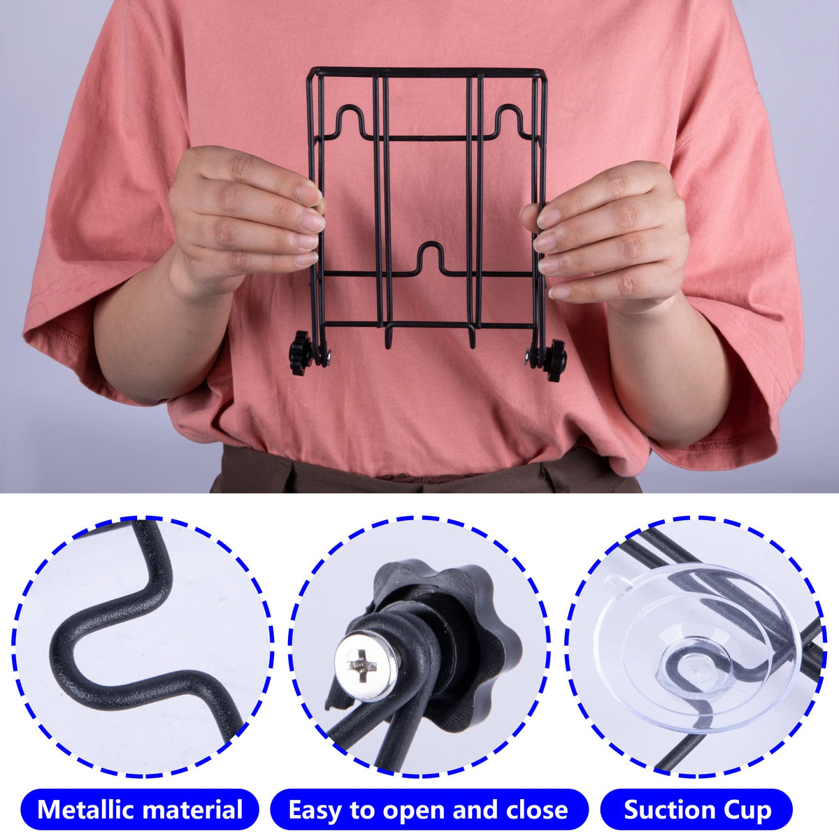 TOCCYARD Ice Scoop Holder with suction cups for easy wall mounting