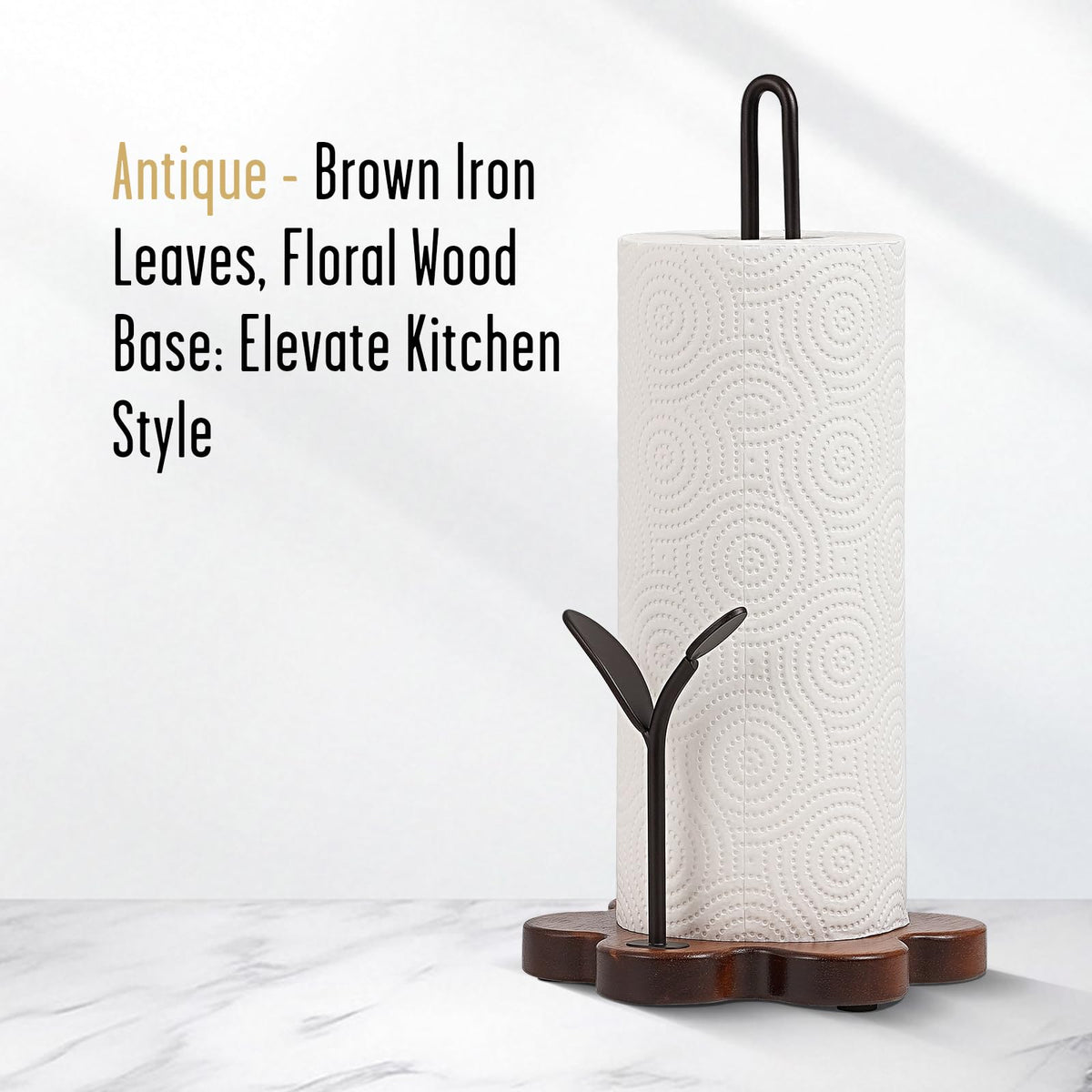 Tocemei dual iron rods with antique brown finish keep towels secure